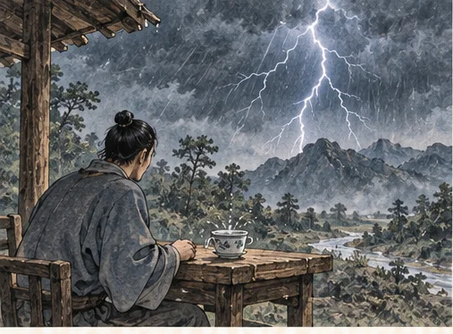 Thunder arrives · Recover your composure.