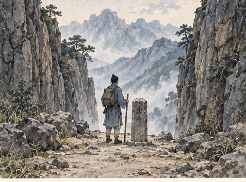 Two mountains · Know when to stop.