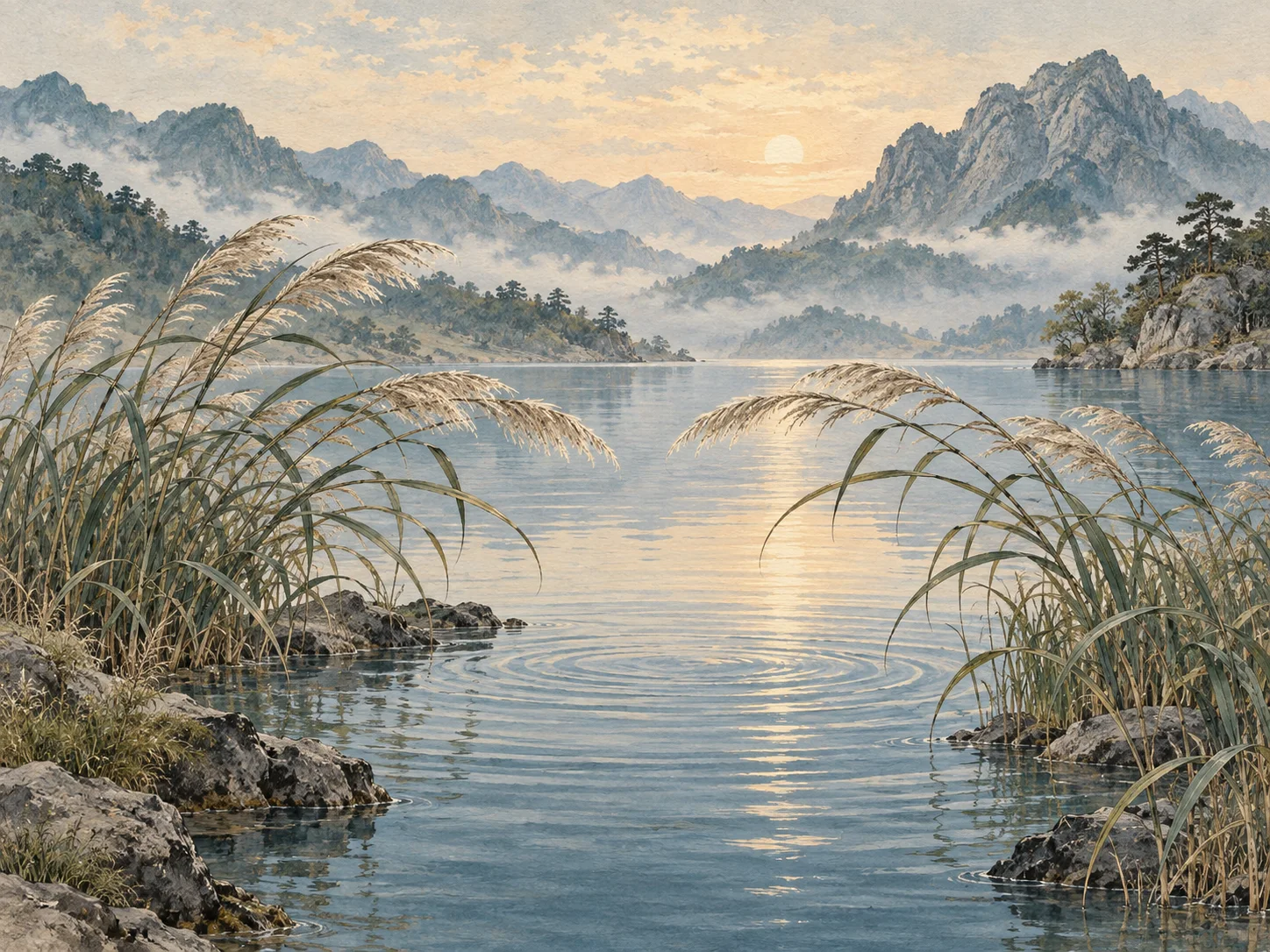 Lake above Mountain: Notice what moves you