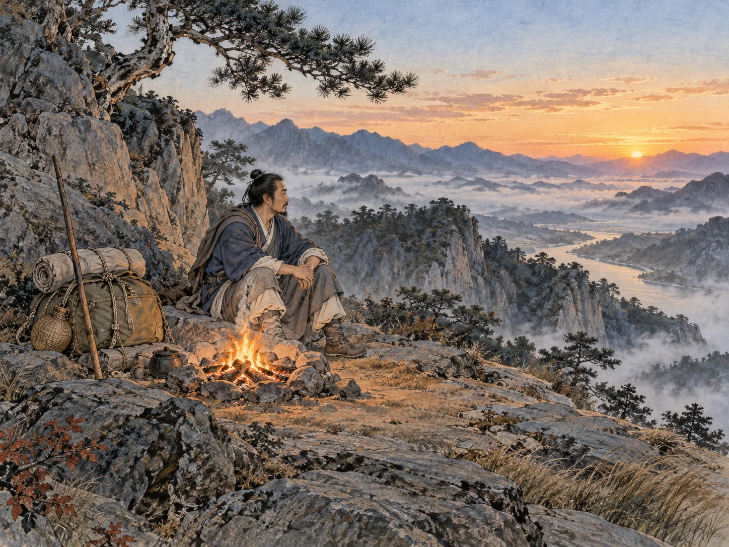 Fire on the mountain · Travel with care.
