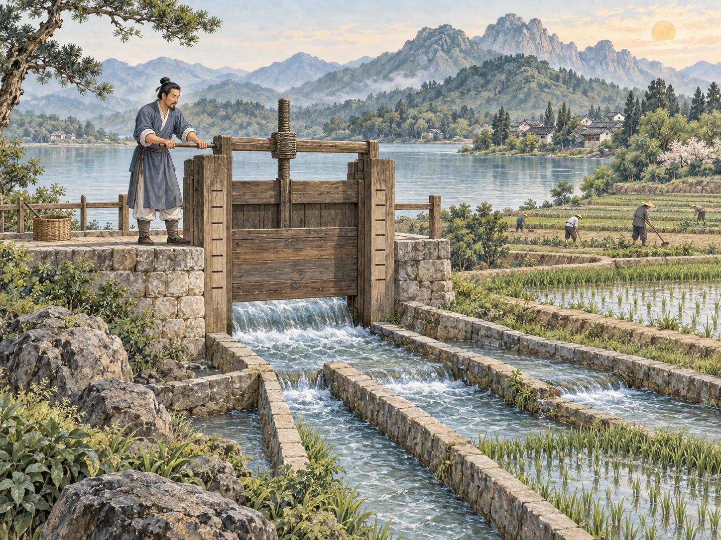 Water above the lake · A workable measure.