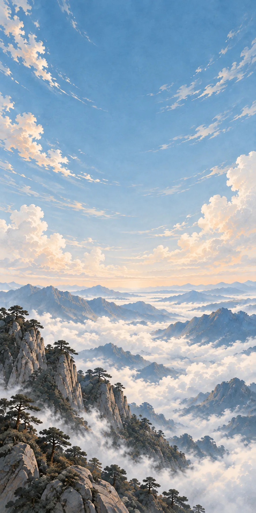 High mountain sky