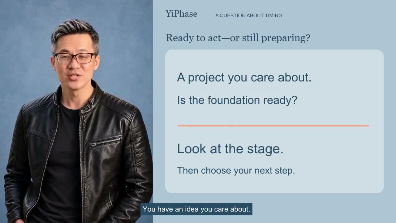 Jackie Yuen with the teaching visuals for Preparing—or putting it off?